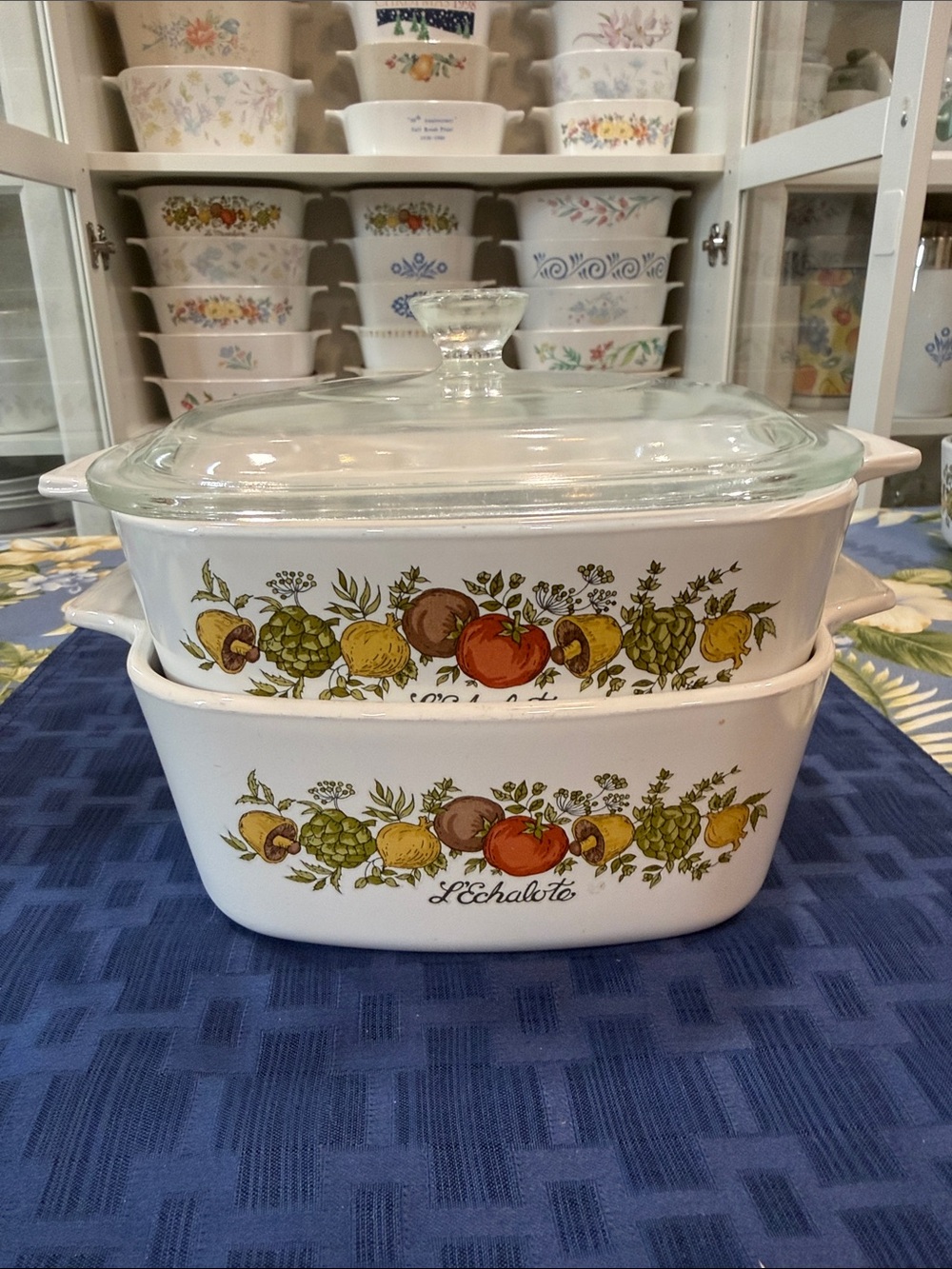 Corningware Spice of Life Set.